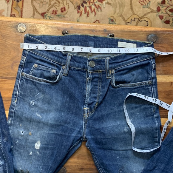 All Saints CUSTOM Distressed / Stained Cigarette fit 30W/30L - Picture 9 of 11
